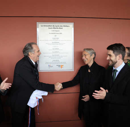 Inauguration des travaux du lycée Bret à Manosque